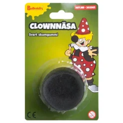 Klovnenese i Skumgummi Svart