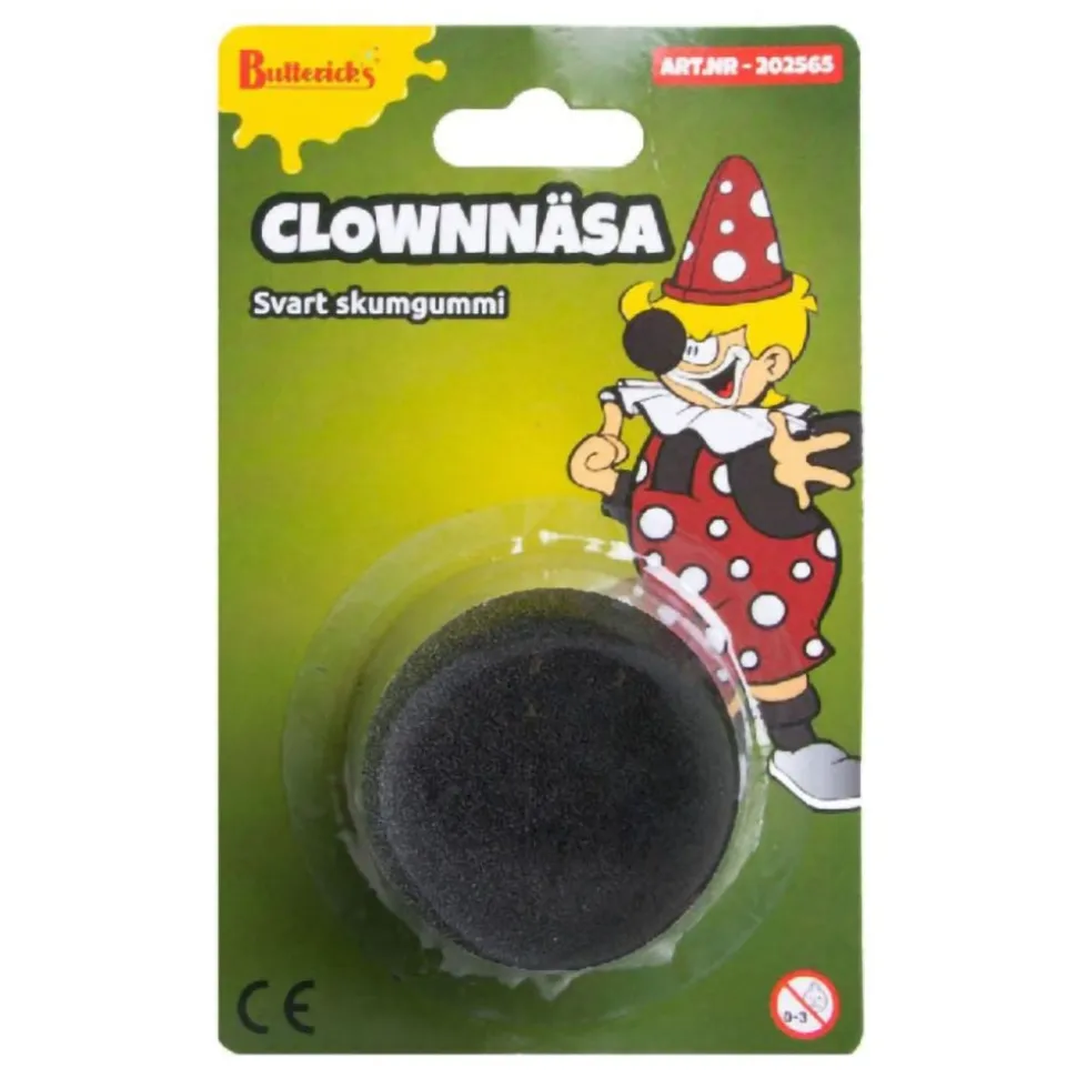 Klovnenese i Skumgummi Svart