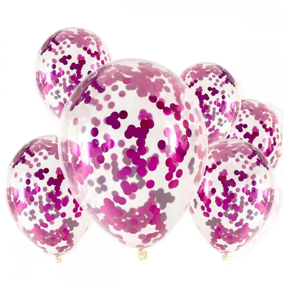 Konfettiballonger Magenta