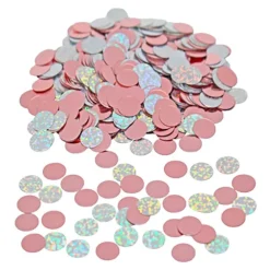 Konfetti Prikker Rosa/Sølv