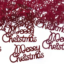 Konfetti Rød Merry Christmas