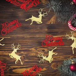 Konfetti Rød Merry Christmas