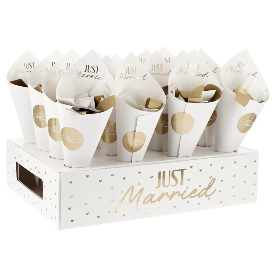 Konfettistruter Kit Just Married