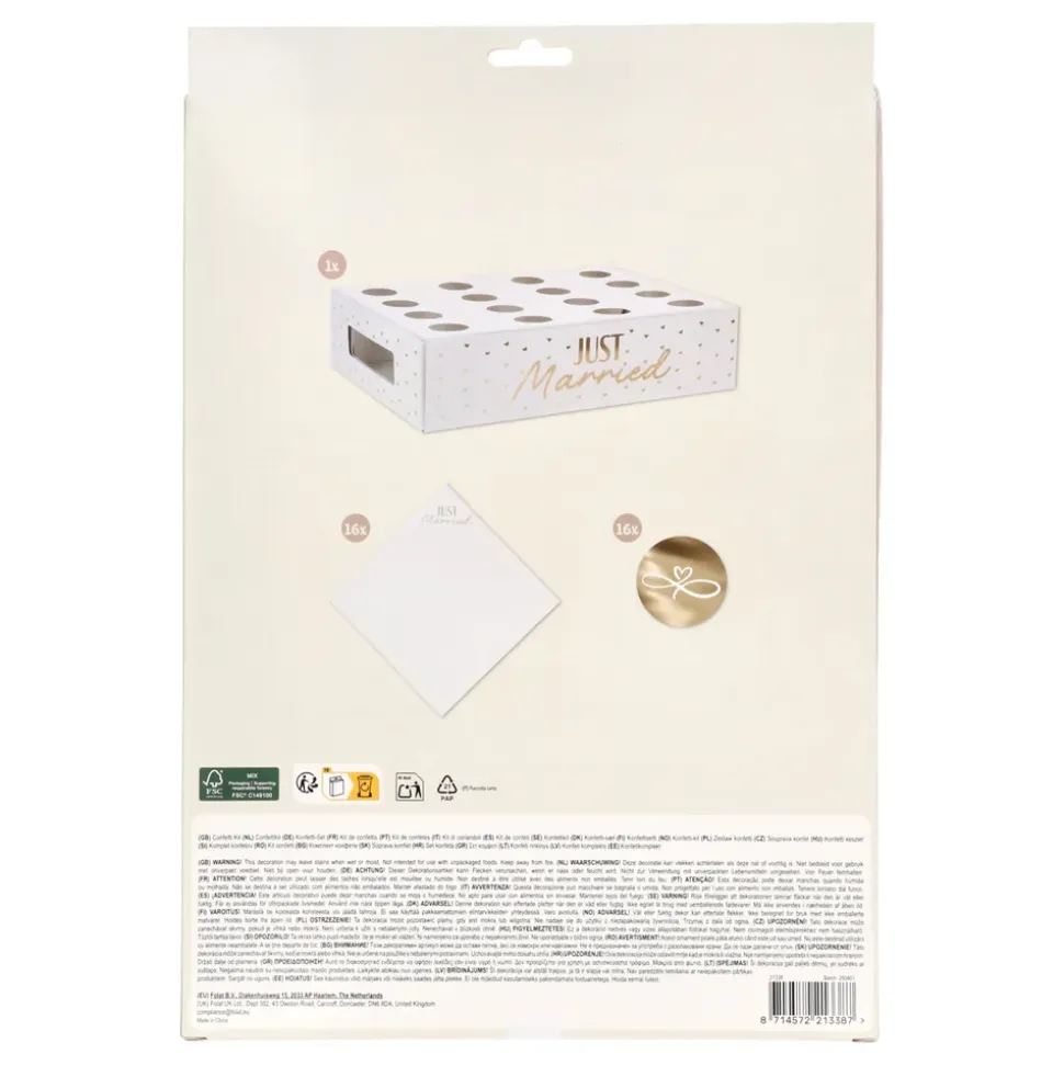 Konfettistruter Kit Just Married