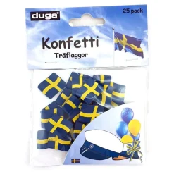 Konfetti Svenske Flagg av Tre