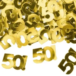 Konfetti Tallet 50 Gull Metallic