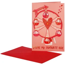 Kort med Konvolutt Love Wheel