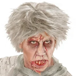 Kort Zombie Grå Parykk