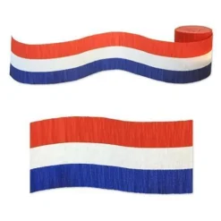 Krepprull Rød/Hvit/Blå