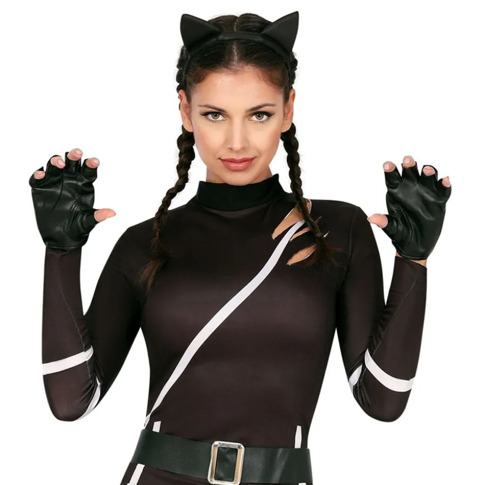 Kul Katt Svart Kostyme