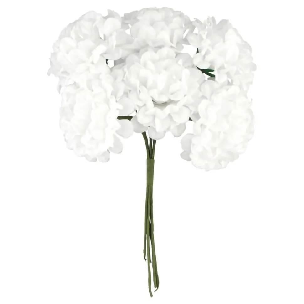 Kunstig Blombukett Hortensia Hvit
