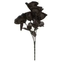 Kunstig blomsterbukett svart