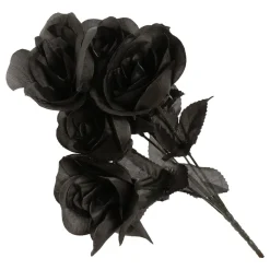 Kunstig blomsterbukett svart