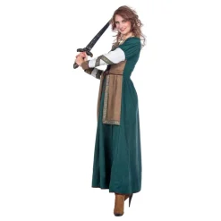 Kvinnelig Viking Kriger Kostyme