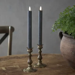 LED Antikklys Långa Rustic Svart