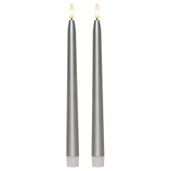 LED Antikklys Metallic Silver