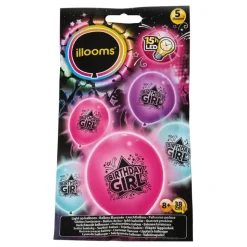 LED-ballonger Birthday Girl