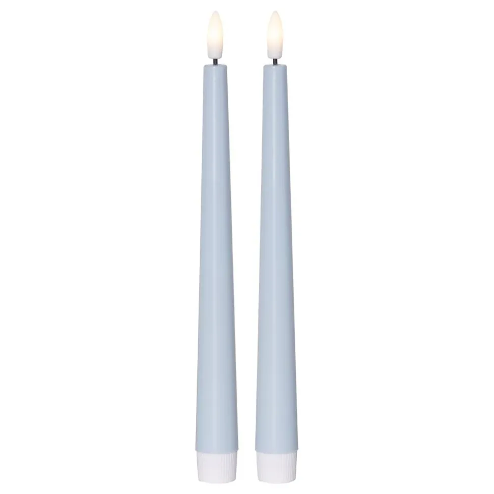 LED Kronelys Blå