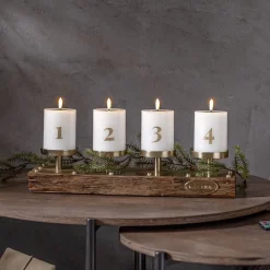 LED Kubbelys Flamme Advent