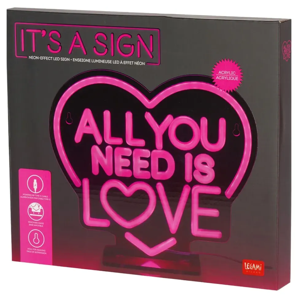 LED-lampe All You Need is Love