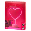 LED-lampe Hjerte med Neoneffekt