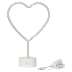 LED-lampe Hjerte med Neoneffekt