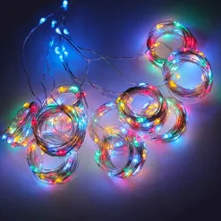 LED Lysgardin Flerfarget