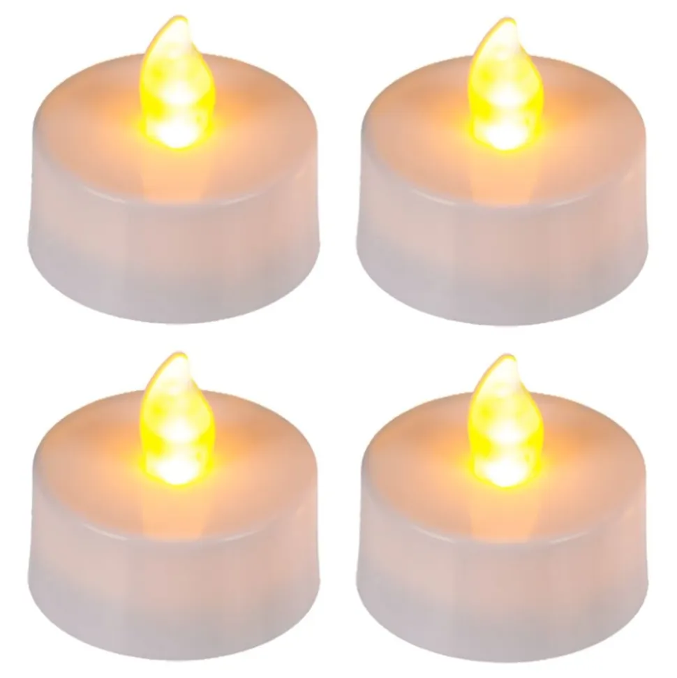 LED-Telys med Flammende Flamme