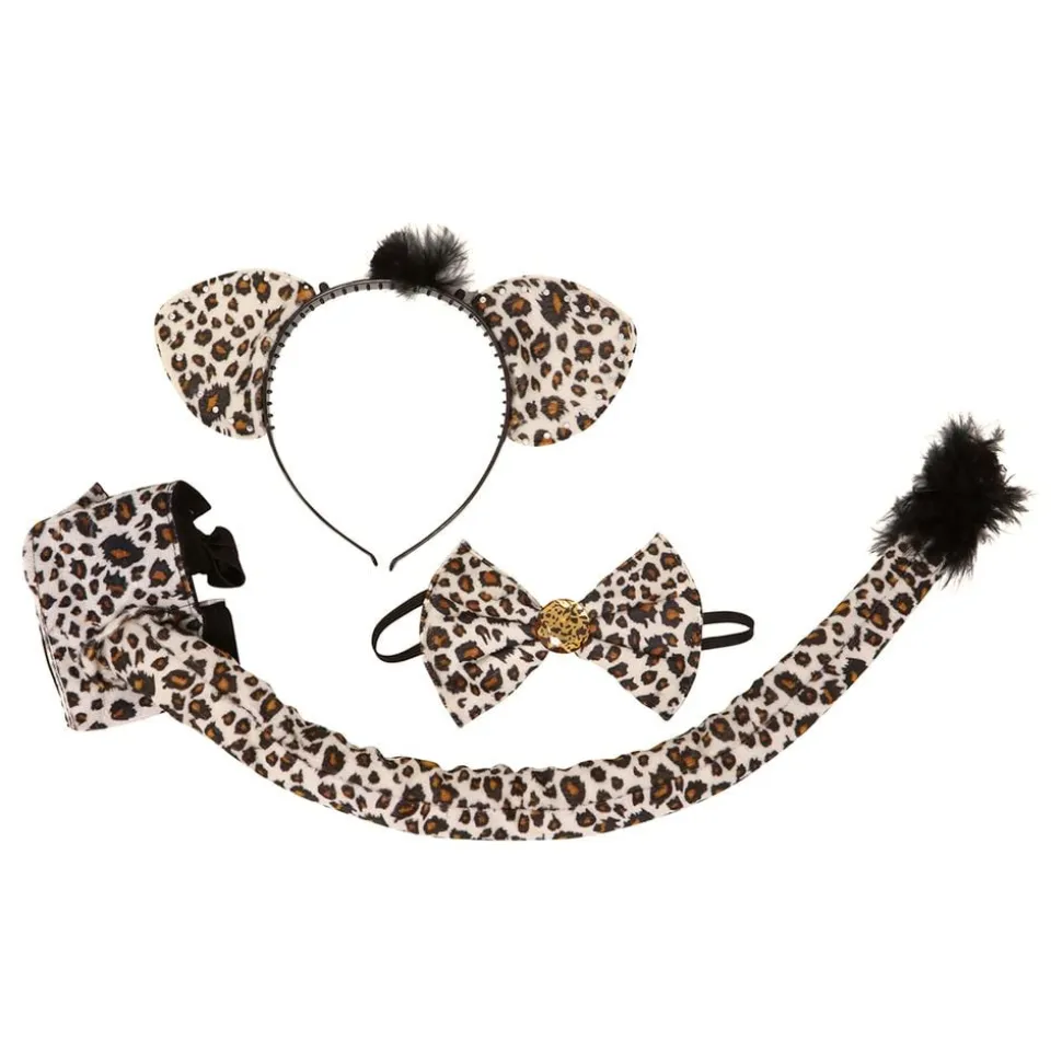 Leopard Tilbehørssett med Strass