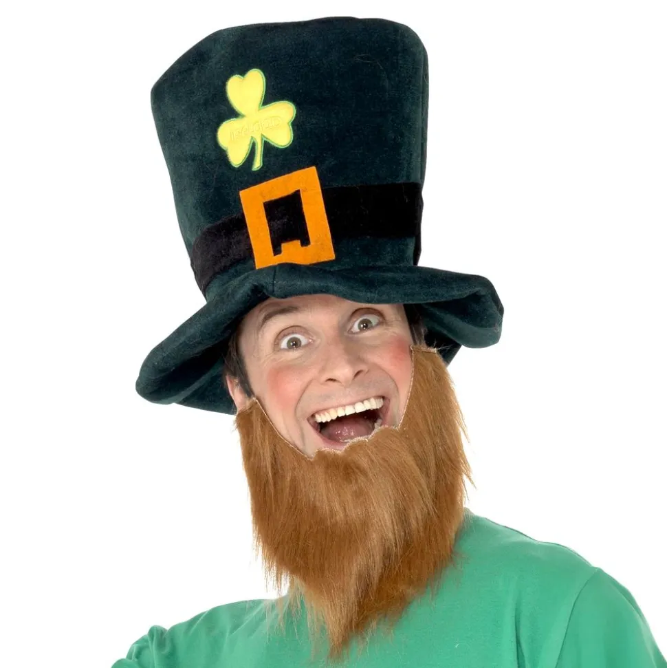 Leprechaun-hatt og skjegg