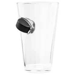 Ølglass med Hockeypuck