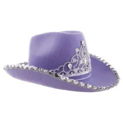 Lilla Cowboyhatt med Tiara