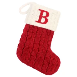 Liten julestrømpe med bokstav