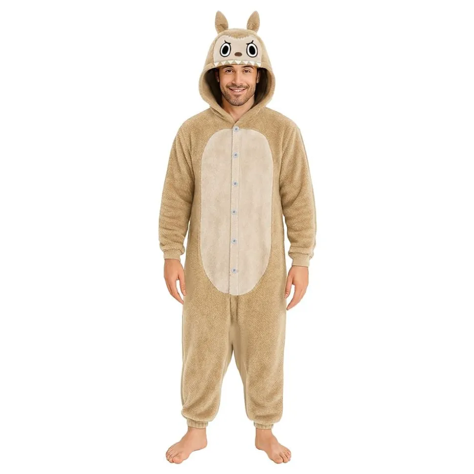 Lulu Monster Beige Onesie Herre Kostyme