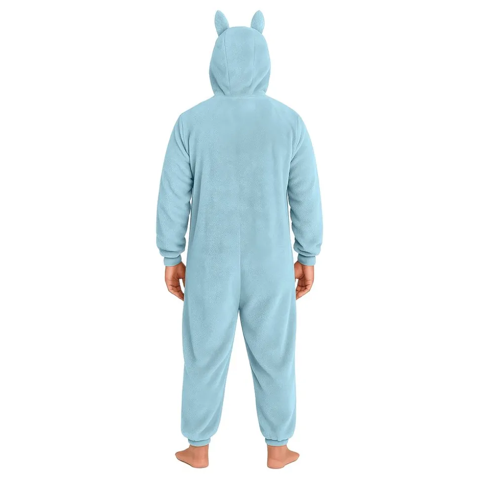 Lulu Monster Blå Onesie Herre Kostyme