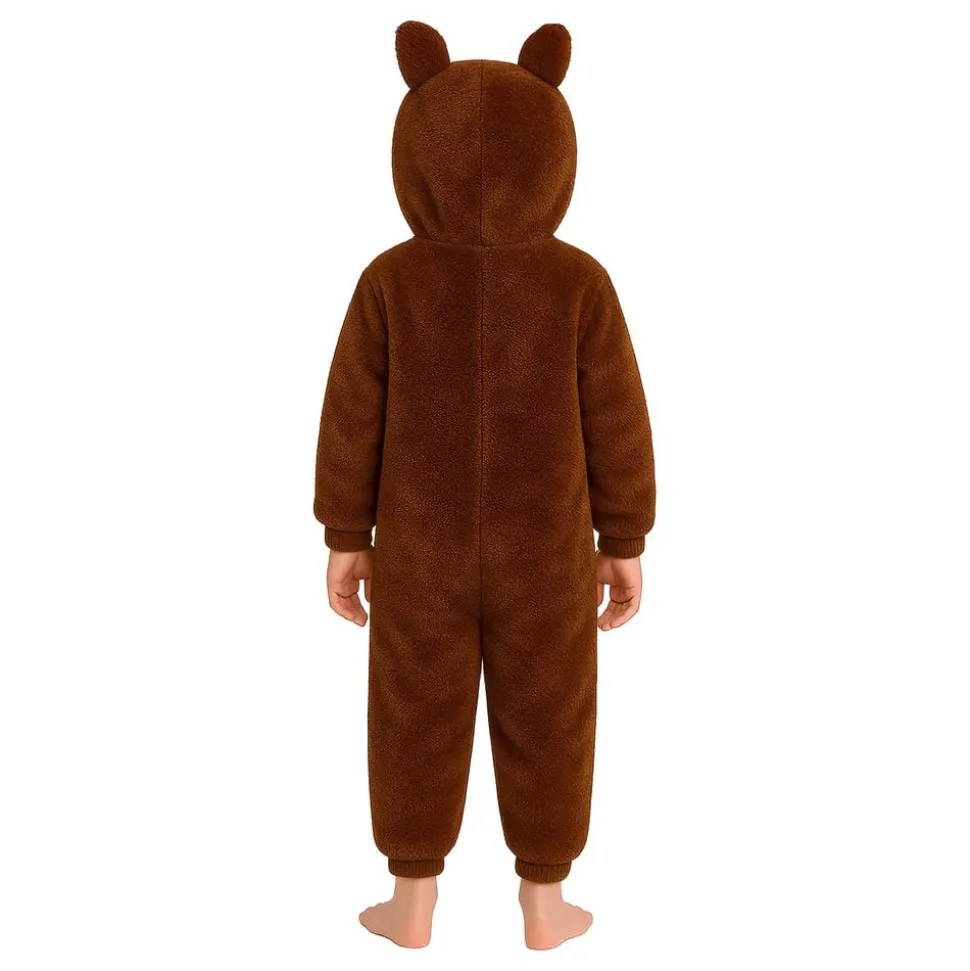 Lulu Monster Brun Onesie Barn Kostyme
