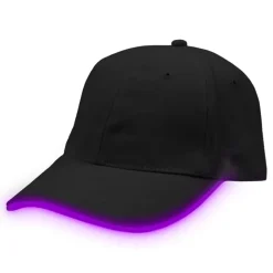 Lysende LED kaps svart