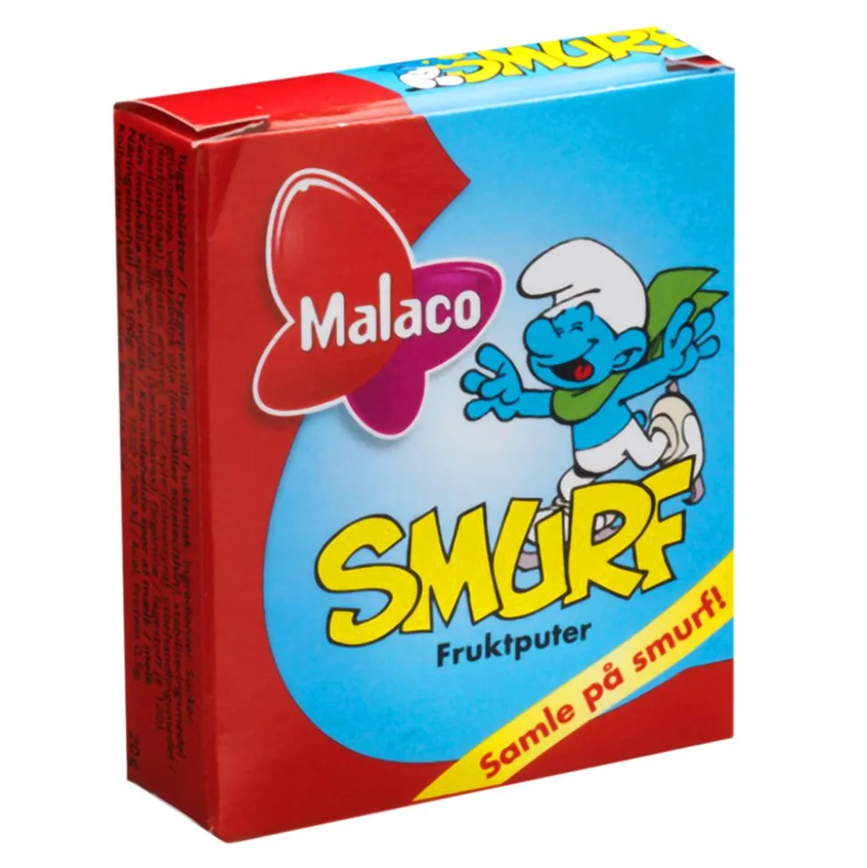 Malaco Smurf Fruktputer Eske