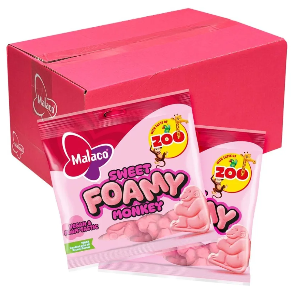 Malaco Zoo Sweet Foamy Monkey Storpakning