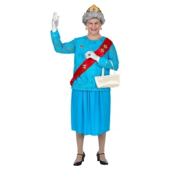 Mannlig Queen Elizabeth kostyme