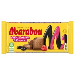 Marabou Lakrits Hallon & Caramel