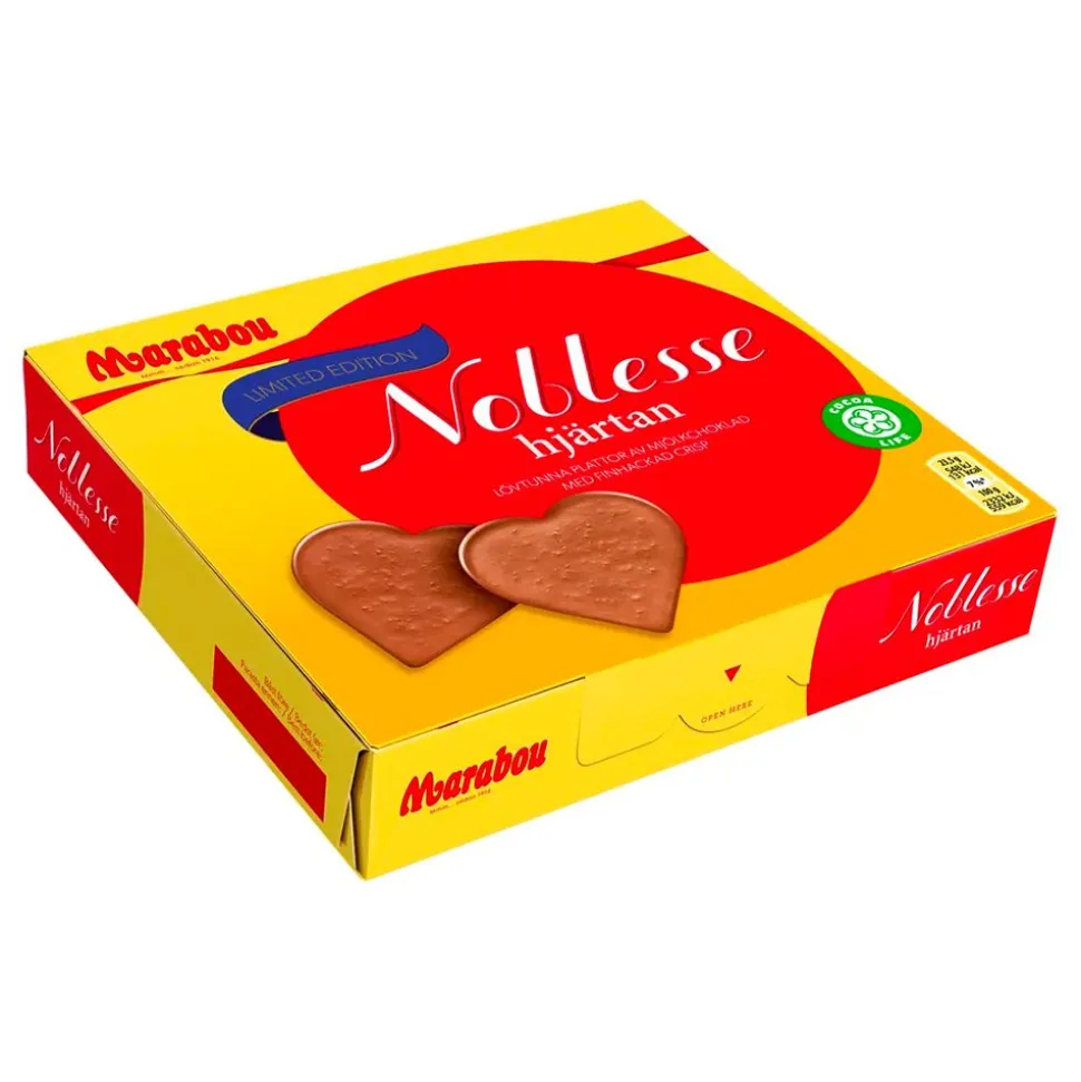 Marabou Noblesse Hjerter Sjokoladeeske