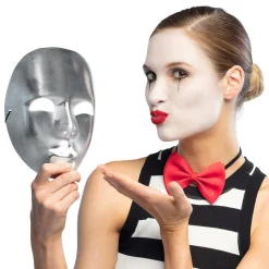 Maske Mimekunstner Sølv