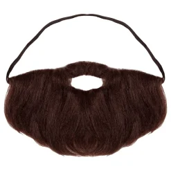 Maskulint mørkebrunt skjegg