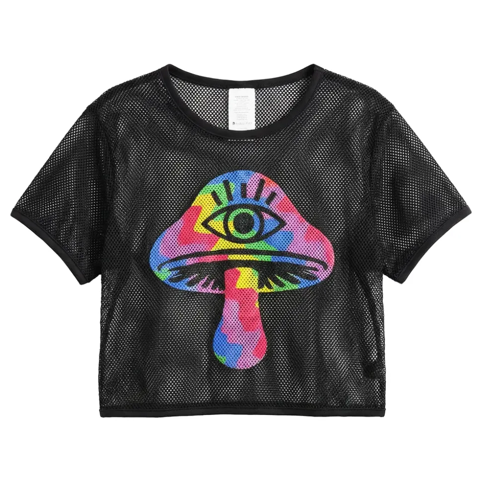 Mesh T-skjorte Shrooms Dame