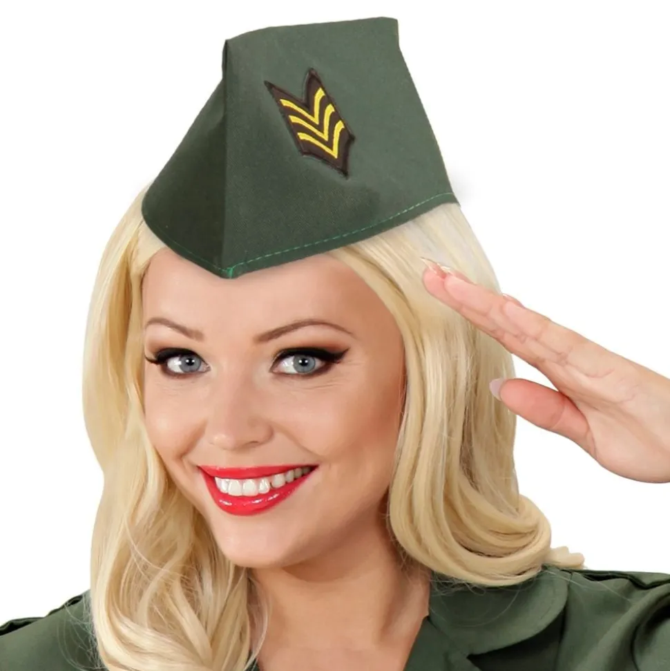 Militærhatt Grønn