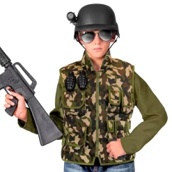 Militærvest kamuflasje for barn