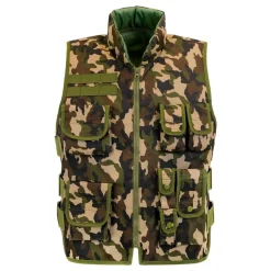 Militærvest kamuflasje for barn