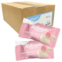 Milkshake White Choco & Strawberry Storpakning