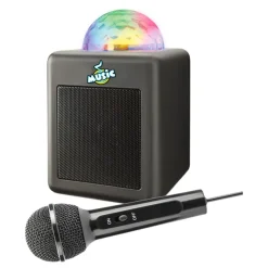 Mini Karaoke Discohøyttaler og Mikrofon